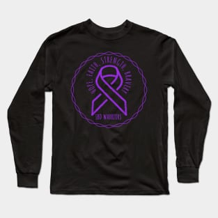 IBD Warriors  Hope, Faith, Strength and Bravery Long Sleeve T-Shirt